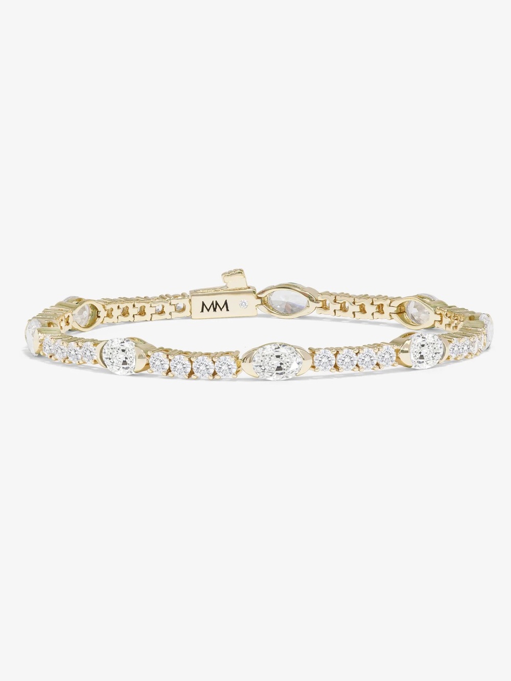 Melinda Maria Gold and Diamondette Tennis Bracelet- 3mm